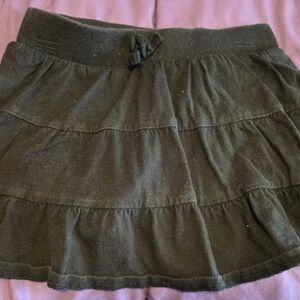 Faded Glory Black Tiered Skater Skirt